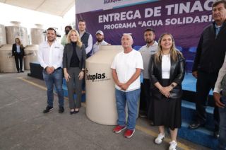Este reparto de tinacos es el segundo que realiza el Gobierno de Huixquilucan, como parte del programa “Agua Solidaria”