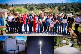 Uno de los logros significativos fue la entrega de un tanque de almacenamiento de agua potable en el Barrio de Los Alanís, perteneciente a San Jerónimo Zacapexco