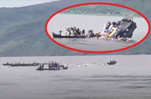 El barco llevaba alrededor de 130 personas al momento de la tragedia.