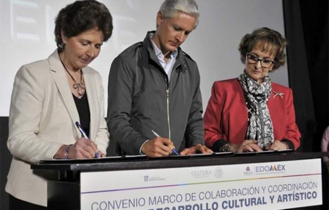 Inauguran Del Mazo y secretaria de Cultura federal la Cineteca Mexiquense
