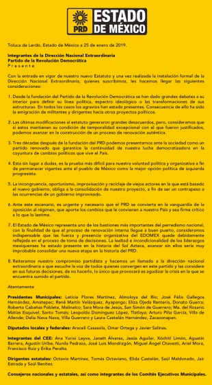 PRD Estado de México RENOVACIÓN