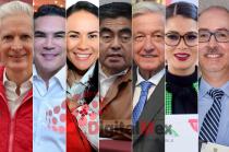 Alfredo del Mazo, Alejandro Moreno, Alejandra del Moral, Miguel Barbosa, AMLO, Viridiana Rodríguez, Carlos Eduardo Barrera