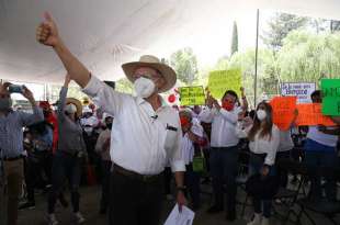 Recorrido de Raymundo Martínez en la colonia El Seminario