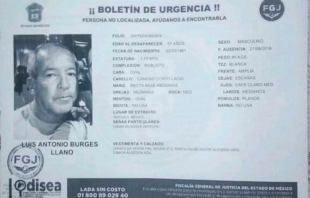 Desaparecido, padre de ex aspirante del PRI a diputado en Texcoco