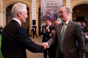 El Rector Carlos Eduardo Barrera reconoció el apoyo recibido por parte del Gobierno del Estado de México.