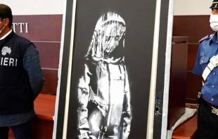 Autoridades italianas recuperan obra de Banksy, robada del Bataclan