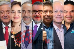 AMLO, Ana Lilia Herrera, Fernando Flores, Horacio Duarte, Faustino de la Cruz, Eric Sevilla, Enrique Vargas