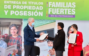 Tramitan más de 31 mil títulos de propiedad a familias del #Edomex