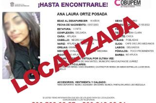 La joven de nombre Ana Laura había sido vista por última vez el 21 de mayo cuando salió de su casa.