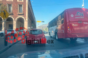 ¡Alerta! Tránsito cerrado en el centro de Toluca