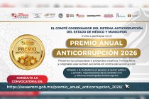 La tercera edición incorpora una nueva categoría para los Sistemas Municipales Anticorrupción y reconocerá acciones concretas contra la corrupción en el Edoméx.