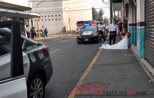 Muere hombre de infarto en pleno centro de Toluca
