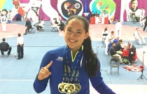 Ana Zulema Lució dorada  en la Olimpiada Nacional