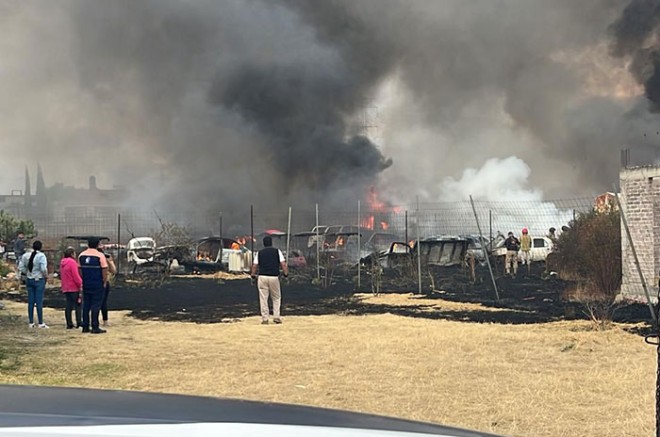 Los hechos se registraron en un taller de hojalatería y pintura