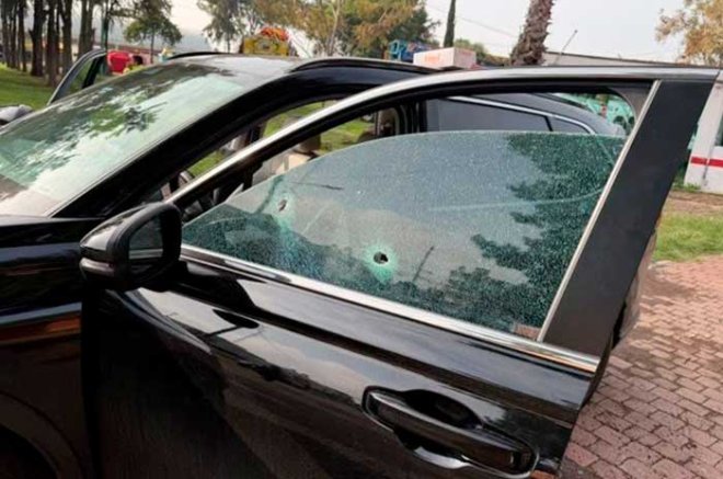 Carlos Galindo Bertau recibió un disparo en una mano y fue trasladado a la Cruz Roja.