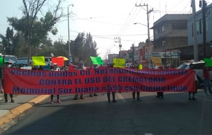 Protestan contra un crematorio en #Nezahualcóyotl