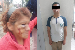 Julio César “N”, detenido por agredir con piedras a su vecina