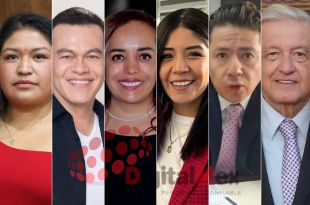 María Elena Martínez, Juan Zepeda, Aglaed Salgado, Emma Álvarez, Mario Hernández, AMLO