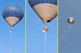 #Video: ¡Tragedia! se incendia globo aerostático en Teotihuacán; pasajeros murieron