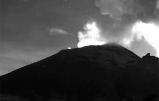#Video: Registra #Popocatépetl impresionante explosión esta madrugada