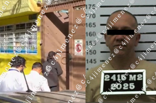 Elementos de la Fiscalía General de Justicia de la CDMX junto al presunto agresor, señalado por violación