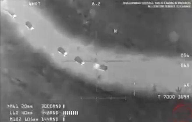 #Video: Imágenes del ataque con drones de EE.UU. a convoy iraní