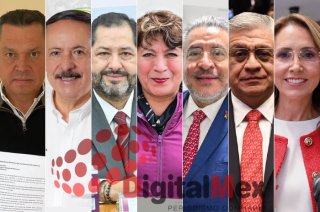 Armando Gordillo, José Luis Durán, Paco Vázquez, Delfina Gómez, Horacio Duarte, Cristóbal Castañeda, Cristina Ruiz