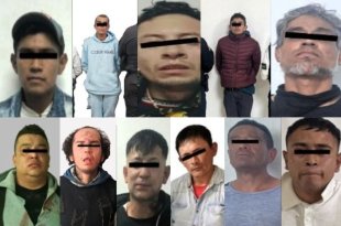 Los 11 detenidos fueron puestos a disposición del Ministerio Público por su presunta participación en robos con violencia.