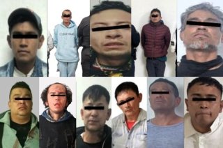 Los 11 detenidos fueron puestos a disposición del Ministerio Público por su presunta participación en robos con violencia.