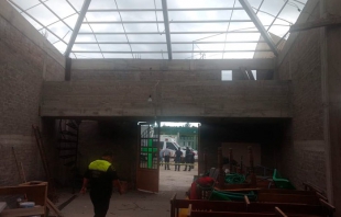 Deja tres trabajadores lesionados explosión en templo de Cocotitlán
