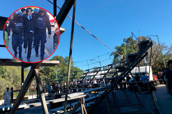 Video: Colapsa otra grada en foto de graduación, ahora en la UVM; reportan heridos