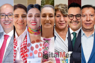 Carlos Eduardo Barrera, Laura Benhumea, Eréndira Fierro, Claudia Sheinbaum, Delfina Gómez, Daniel Sibaja, Odilón López