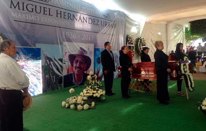 “Despiden&quot; al artista Miguel Ángel Hernández Urbán en Tultepec