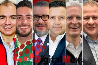 Rigoberto López, José Couttolenc, Horacio Duarte, Gerardo Monroy, Alfredo del Mazo, Francisco Fernández Clamont