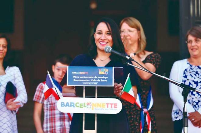 La alcaldesa realizó una gira de trabajo en Barcelonnette Francia