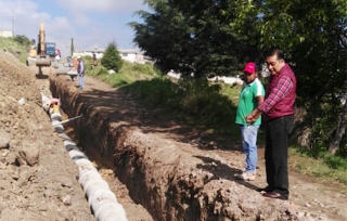 Avanzan obras de amplio beneficio social en Almoloya de Juárez