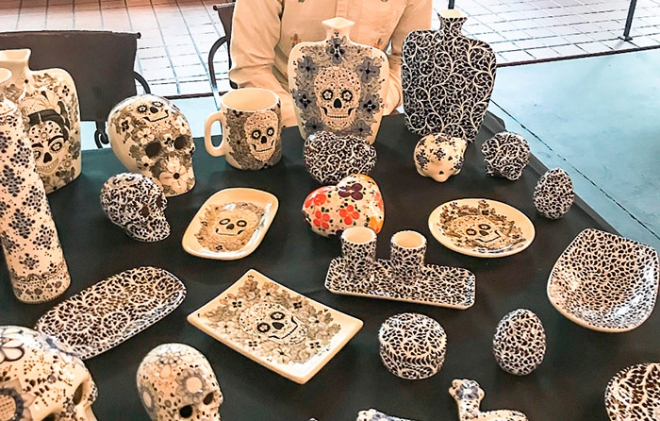 Comercializan artesanos mexiquenses piezas en Los Ángeles, California