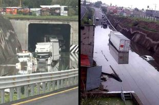 La zona afectada se ubica a la altura de la colonia Valle de las Flores.