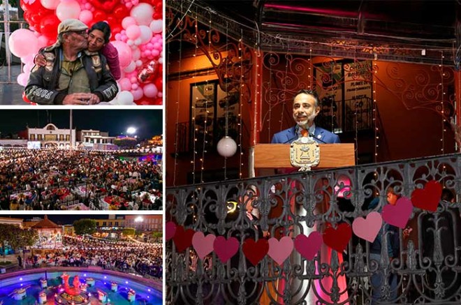 Más de 1,500 parejas se dieron cita en una velada mágica para celebrar el amor y la amistad en Metepec