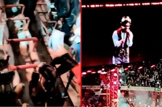 A pesar de la situación, el concierto continuó, sin interrupciones