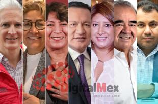 Alfredo del Mazo, Martha Guerrero, Delfina Gómez, Miguel Ángel Osorio, Laura Ramírez, Maurilio Hernández, Rigoberto Vargas