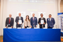 Representantes del CCE Estado de México y del Tecnológico de Monterrey Campus Toluca formalizaron el convenio de colaboración en el marco del Seminario “El Futuro de la Energía”.