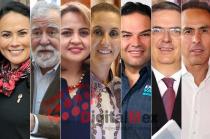 Alejandra del Moral, Alejandro Encinas, Ana Lilia Herrera, Claudia Sheinbaum, Enrique Vargas, Marcelo Ebrard, Ricardo Aguilar.