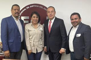 El bloque PVEM- MC- NA se reunió con el titular de la Fiscalía General de Justicia, José Luis Cervantes Martínez.