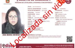 Encuentran muerta en Tlaxcala a mujer desaparecida en Texcoco