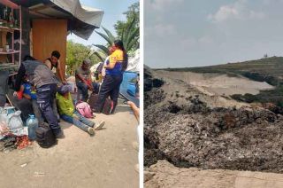 El derrumbe sucedió en un relleno sanitario de Naucalpan y una persona sigue desaparecida.