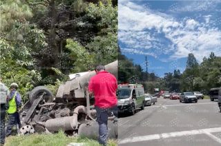El accidente ocurrió en el paraje La Escondida, en Ocoyoacac, y provocó afectaciones a la circulación con dirección a Toluca.