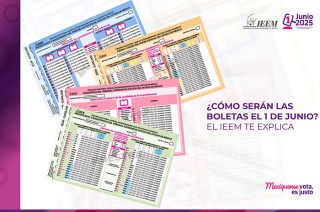 Para elegir las Magistraturas del Tribunal de Disciplina Judicial, la boleta se imprimirá en verde, en esta elección se votarán cinco cargos en total: tres para mujeres y dos para hombres