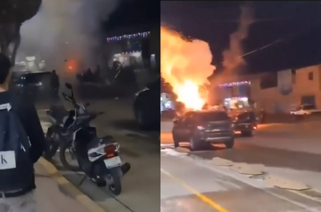 Explosión de pirotecnia en camioneta durante caravana guadalupana en León