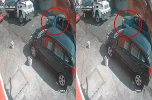 Operador de pipa desciende de su unidad segundos antes de ser atacado a balazo.